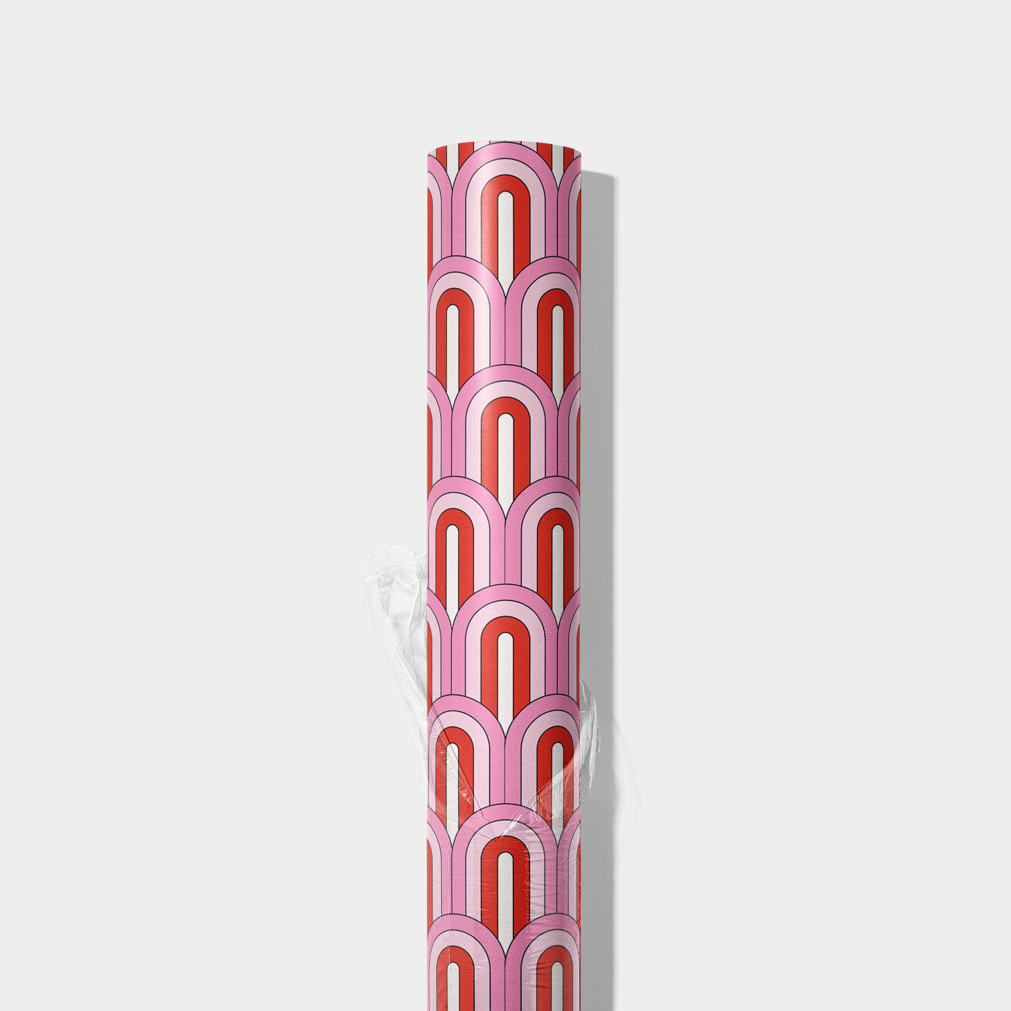 Pink & Red Rainbow Wrapping Paper