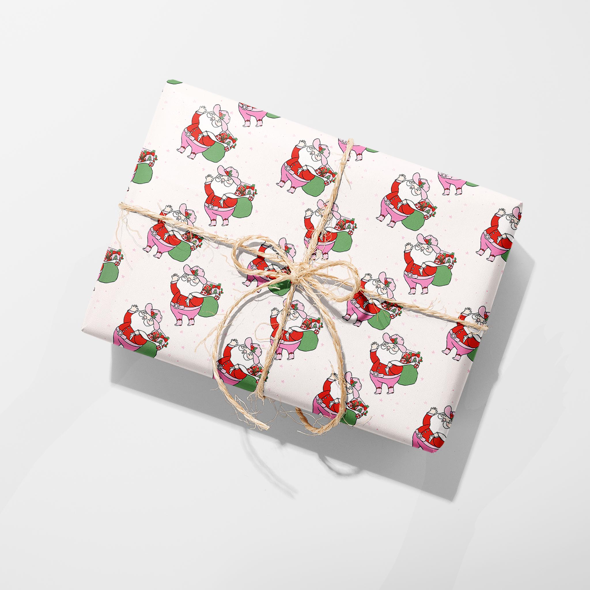 Santa Gift Sack Wrapping Paper