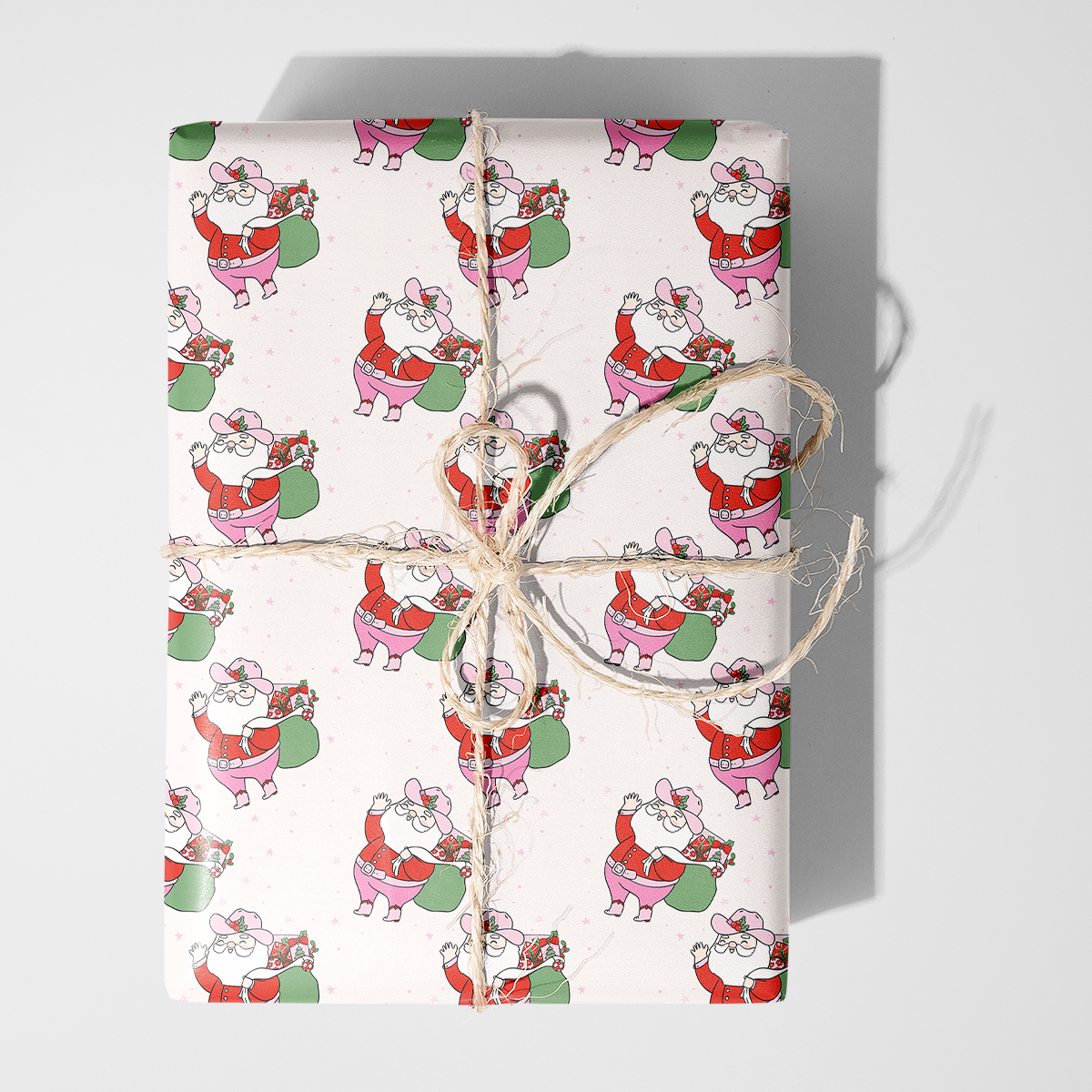Santa Gift Sack Wrapping Paper