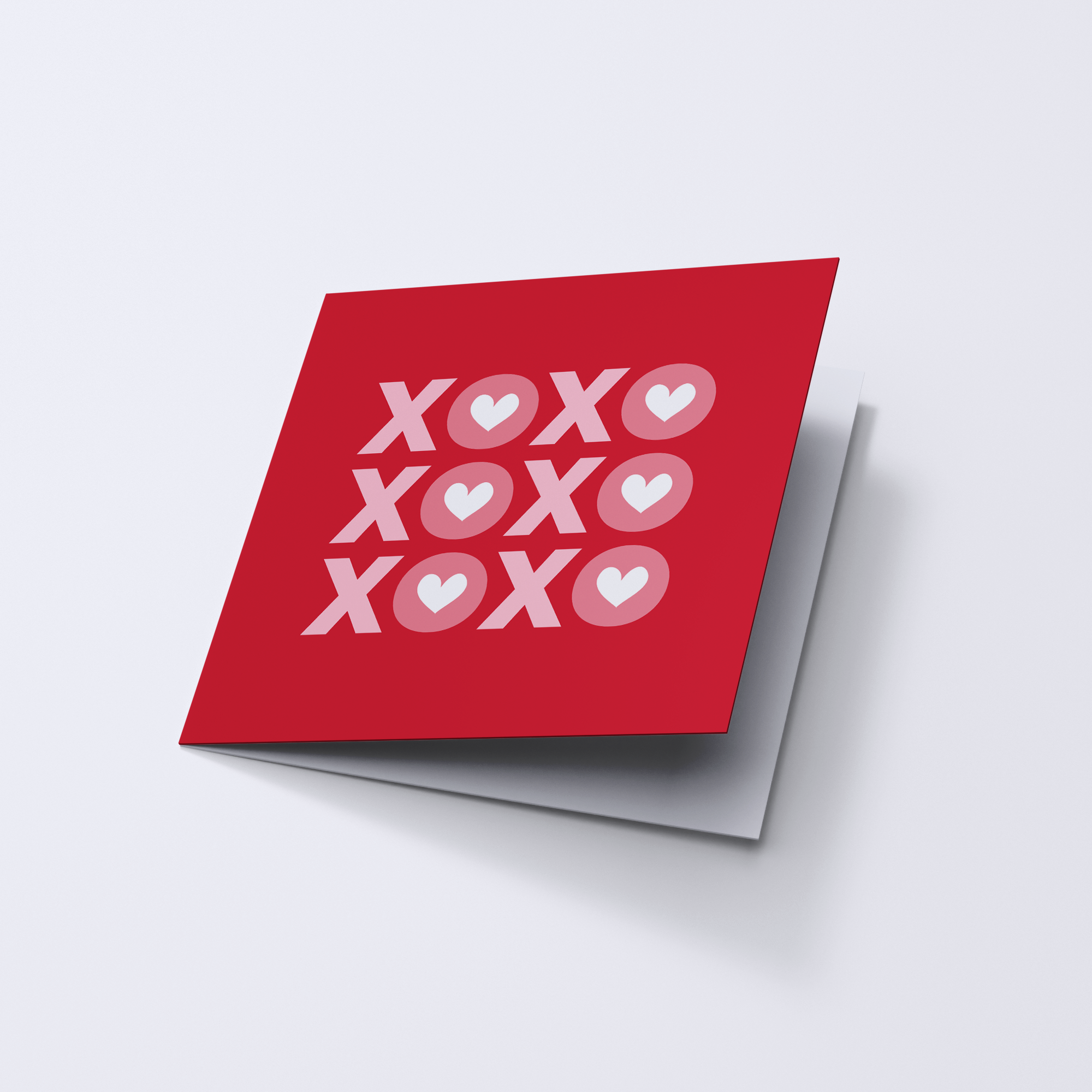 XOXO Stacked Card