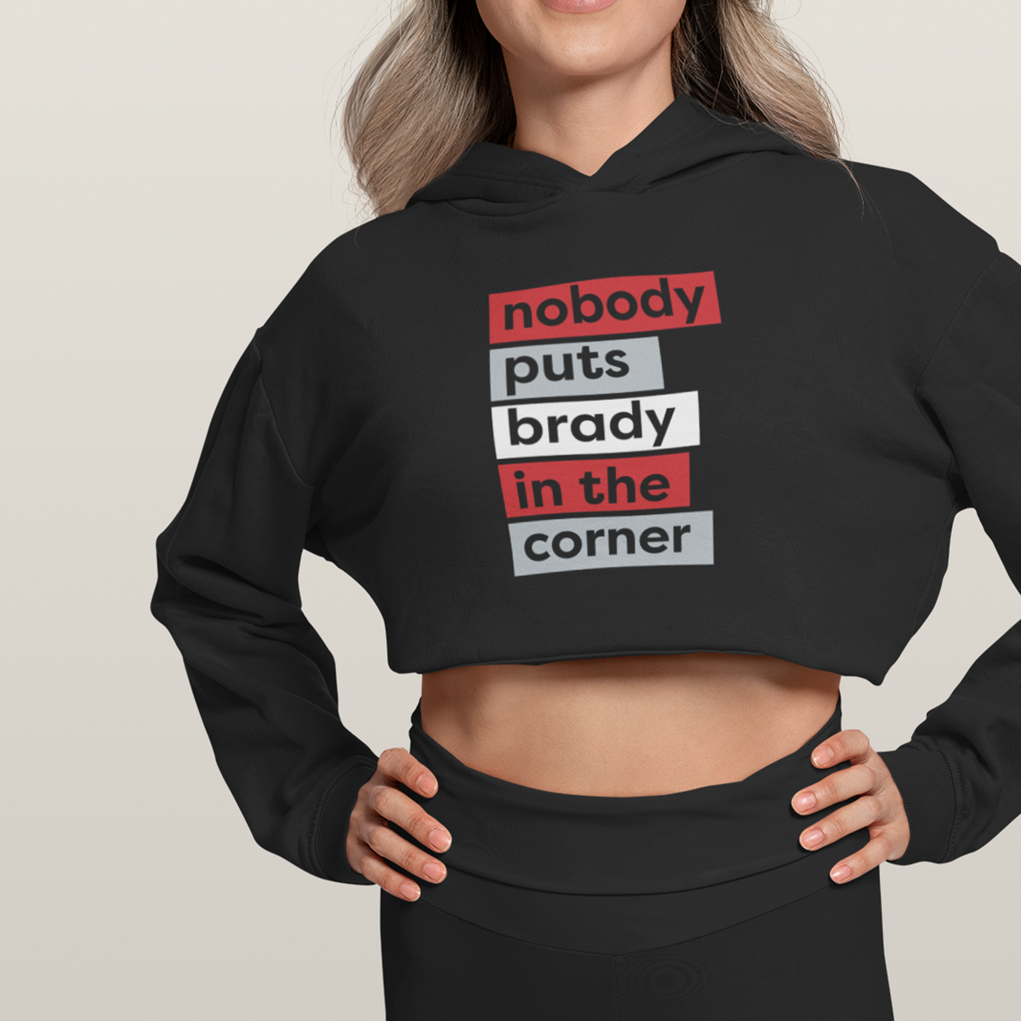 Nobody Puts Brady in the Corner Crop Hoodie