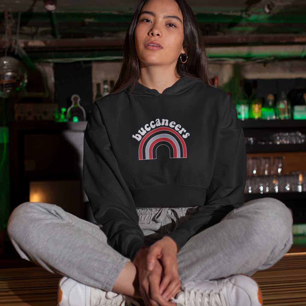 Rainbow shop cropped hoodie